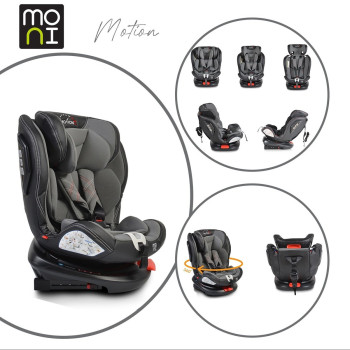 Стол за кола с Isofix система Motion 360° сив