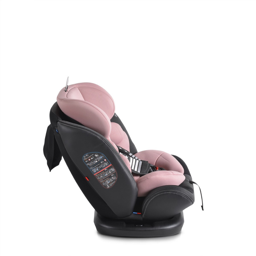 Стол за кола с Isofix система Pilot 360° розов