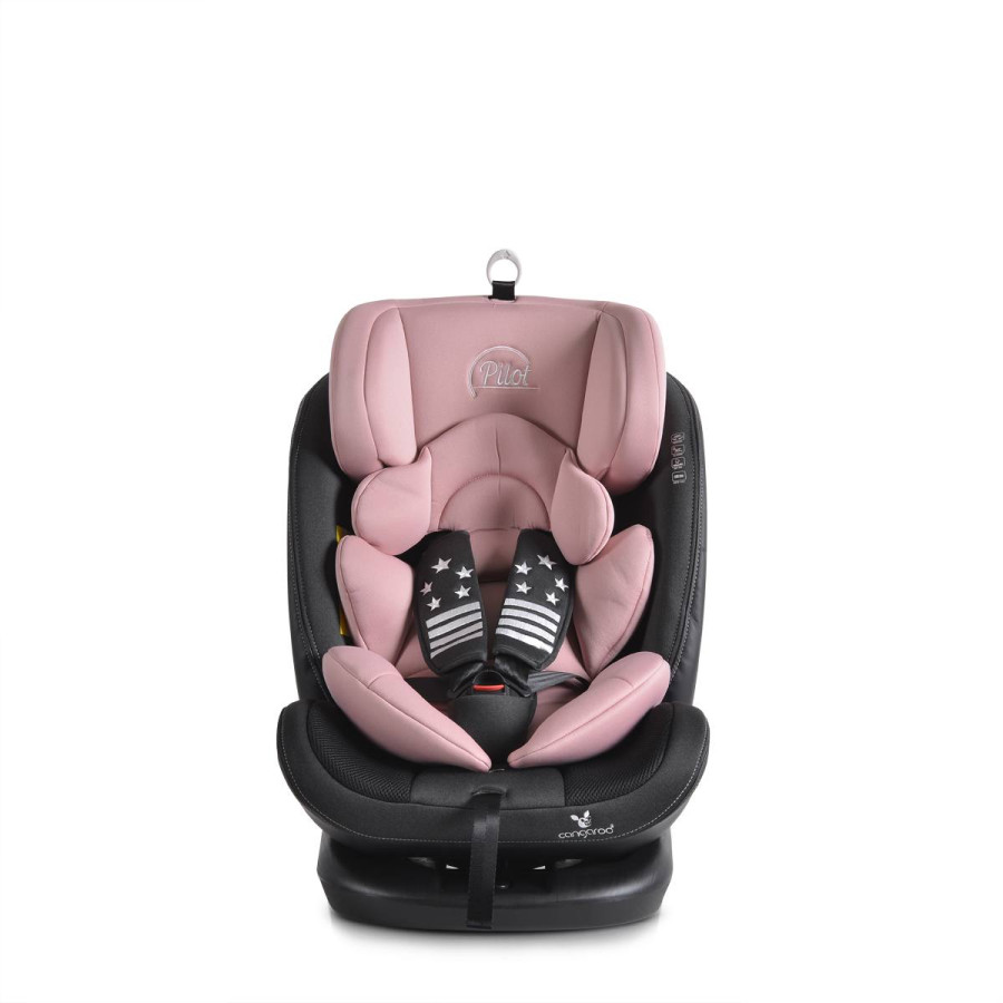 Стол за кола с Isofix система Pilot 360° розов