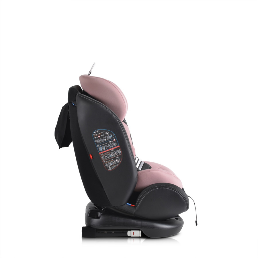 Стол за кола с Isofix система Pilot 360° розов