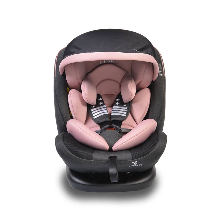Стол за кола с Isofix система Pilot 360° розов
