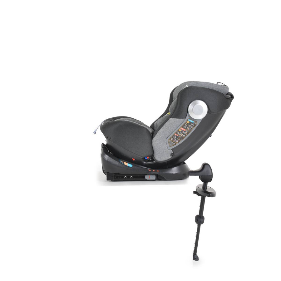 Стол за кола Sheriff 360° с Izofix сив