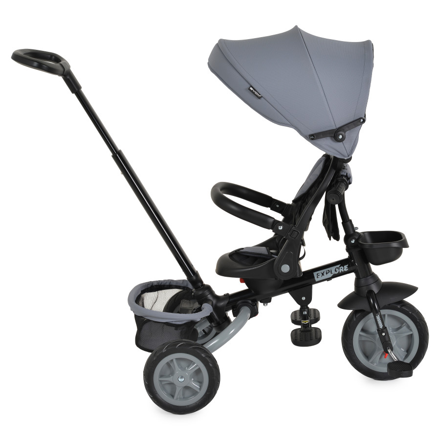 Детска триколка Explore тъмно сива