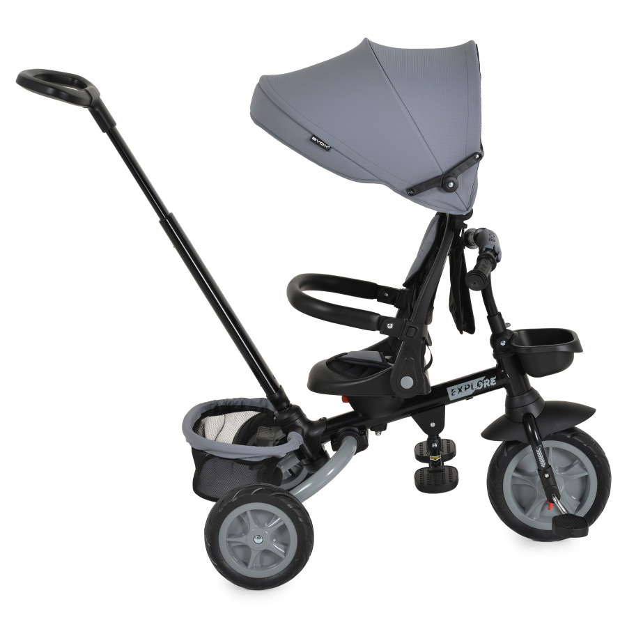 Детска триколка Explore тъмно сива