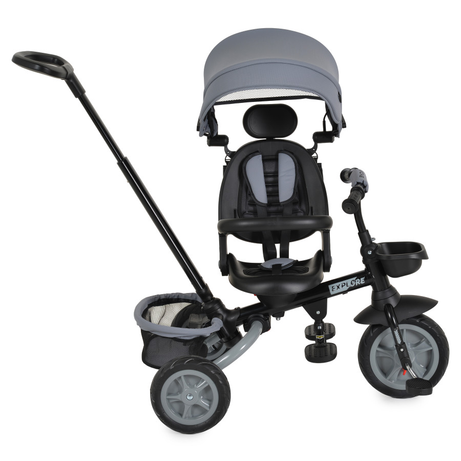 Детска триколка Explore тъмно сива