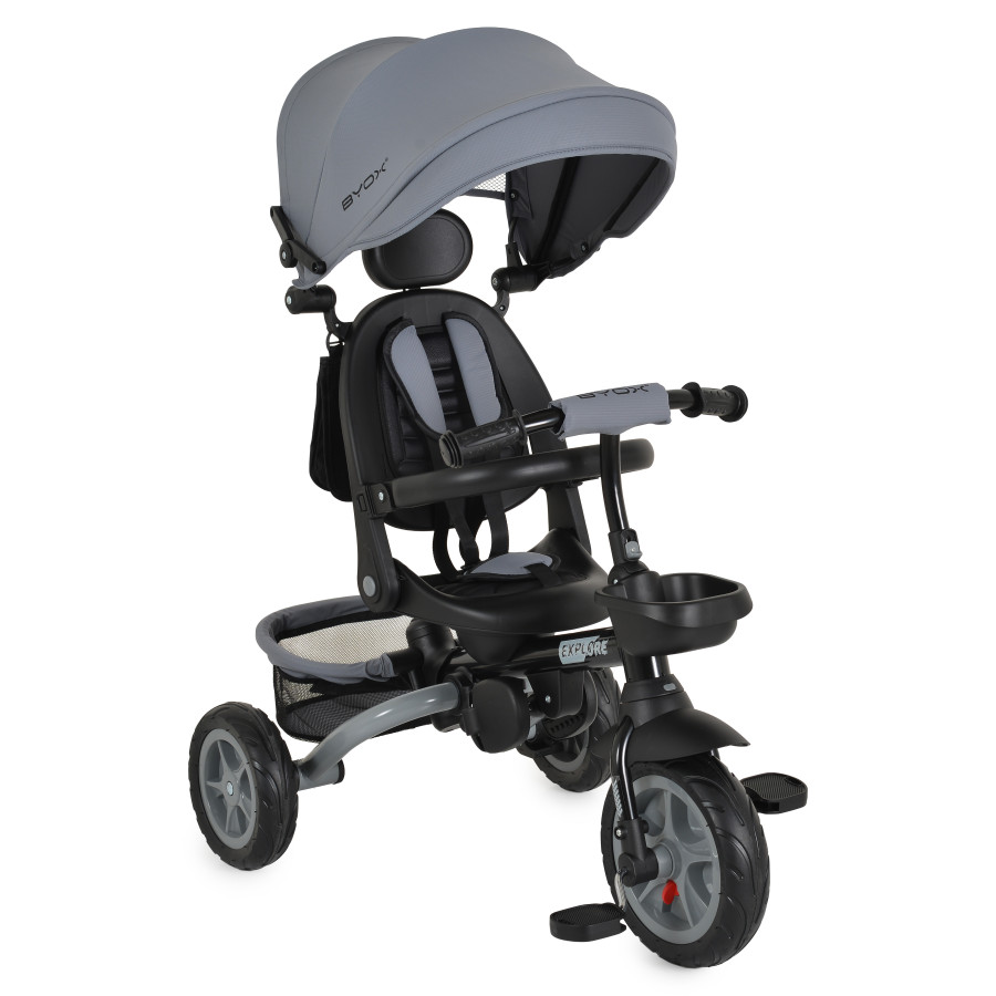 Детска триколка Explore тъмно сива