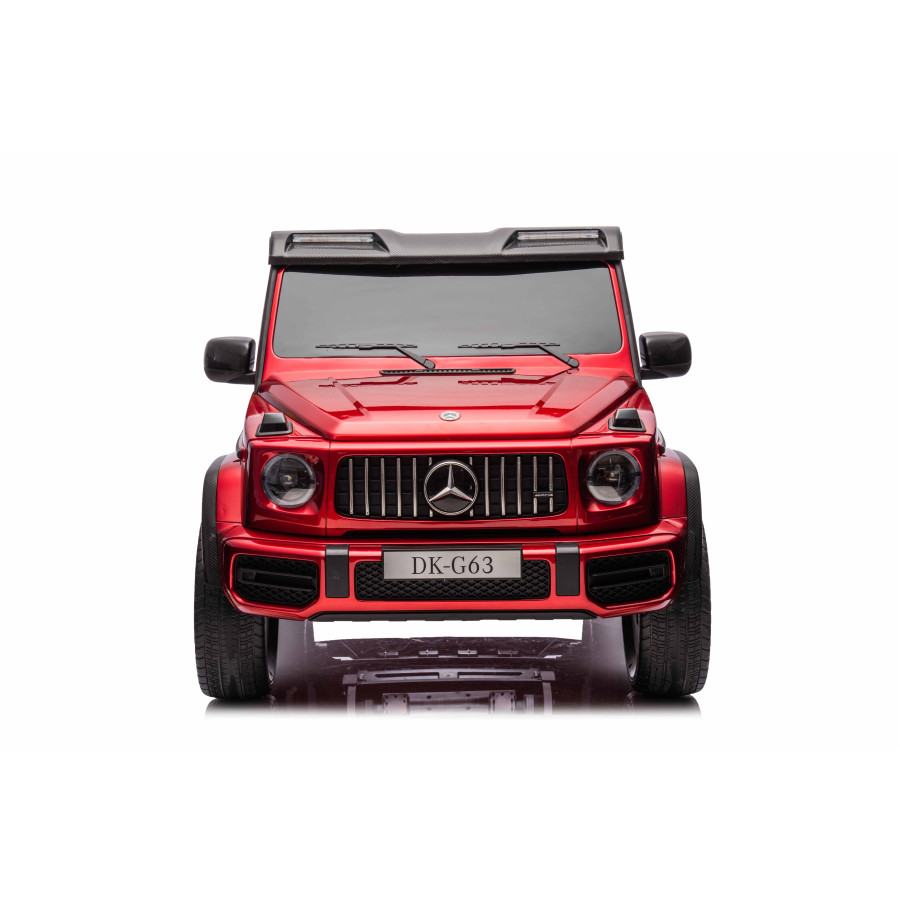Акумулаторен джип Mercedes G63 4x4 металиково червен