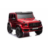 Акумулаторен джип Mercedes G63 4x4 металиково червен