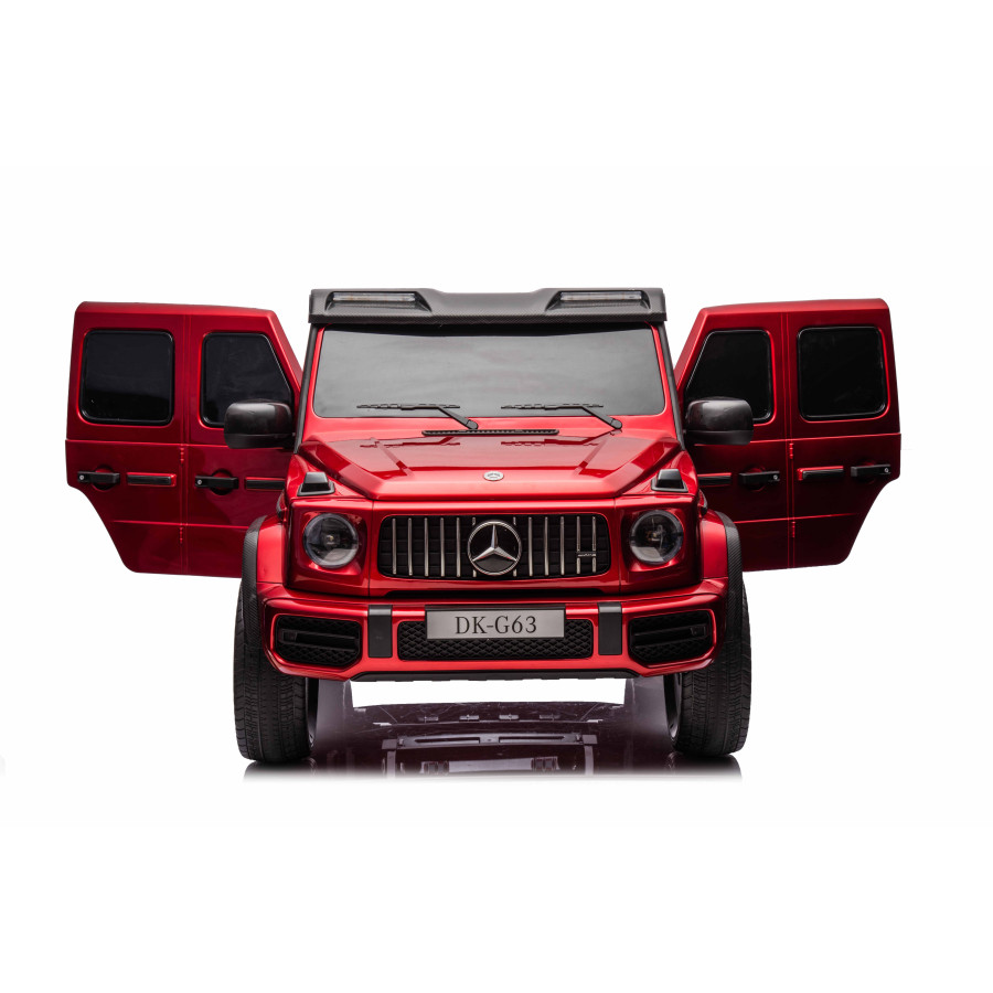 Акумулаторен джип Mercedes G63 4x4 металиково червен