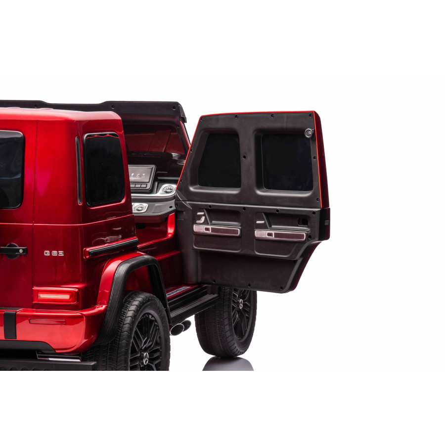 Акумулаторен джип Mercedes G63 4x4 металиково червен