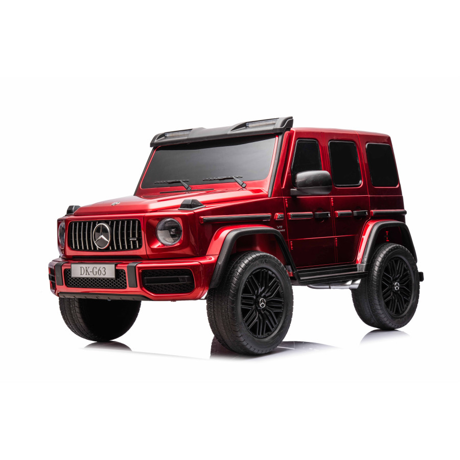 Акумулаторен джип Mercedes G63 4x4 металиково червен