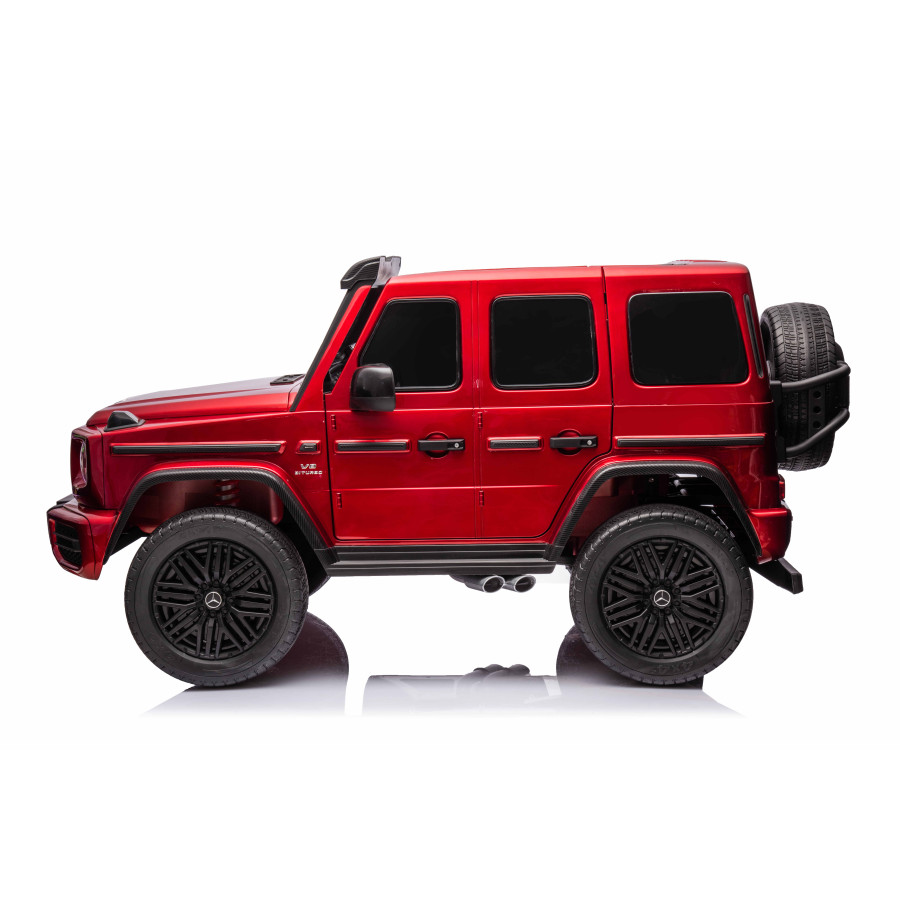 Акумулаторен джип Mercedes G63 4x4 металиково червен