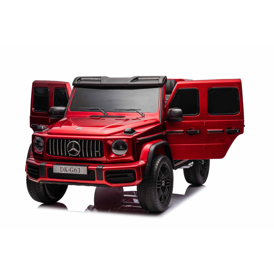 Акумулаторен джип Mercedes G63 4x4 металиково червен