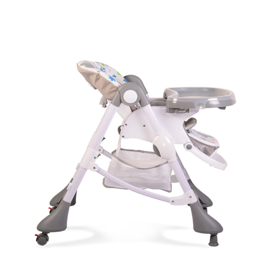 Детски стол за хранене Mint сив