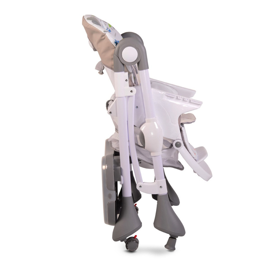 Детски стол за хранене Mint сив