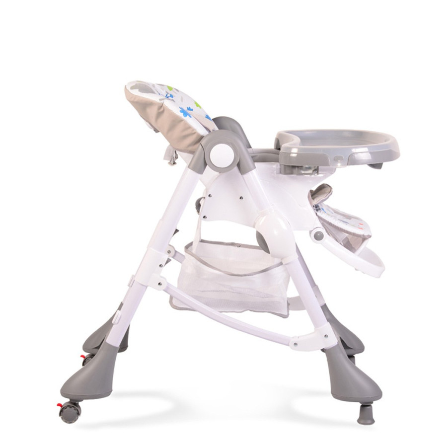 Детски стол за хранене Mint сив