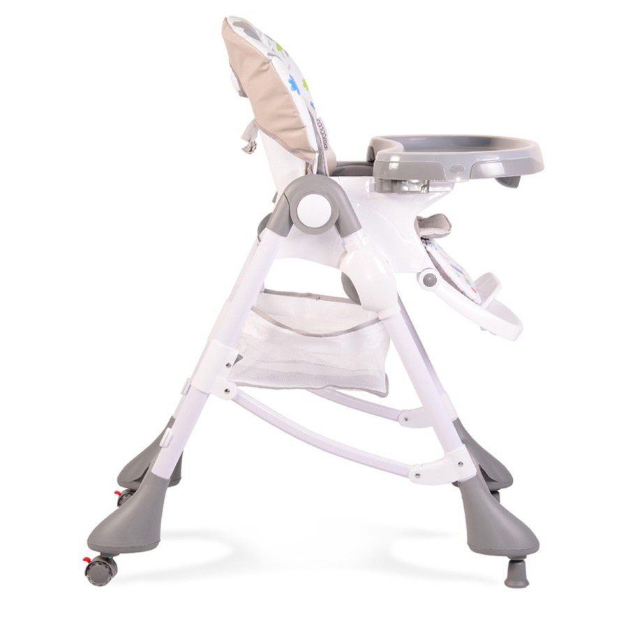 Детски стол за хранене Mint сив