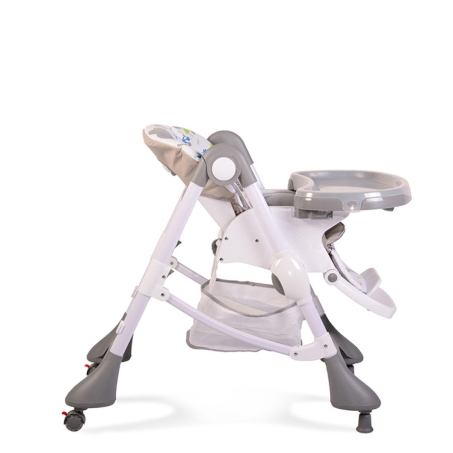 Детски стол за хранене Mint сив