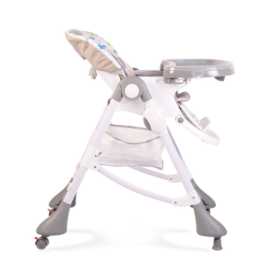 Детски стол за хранене Mint сив