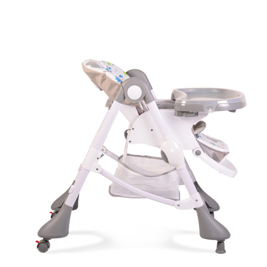 Детски стол за хранене Mint сив