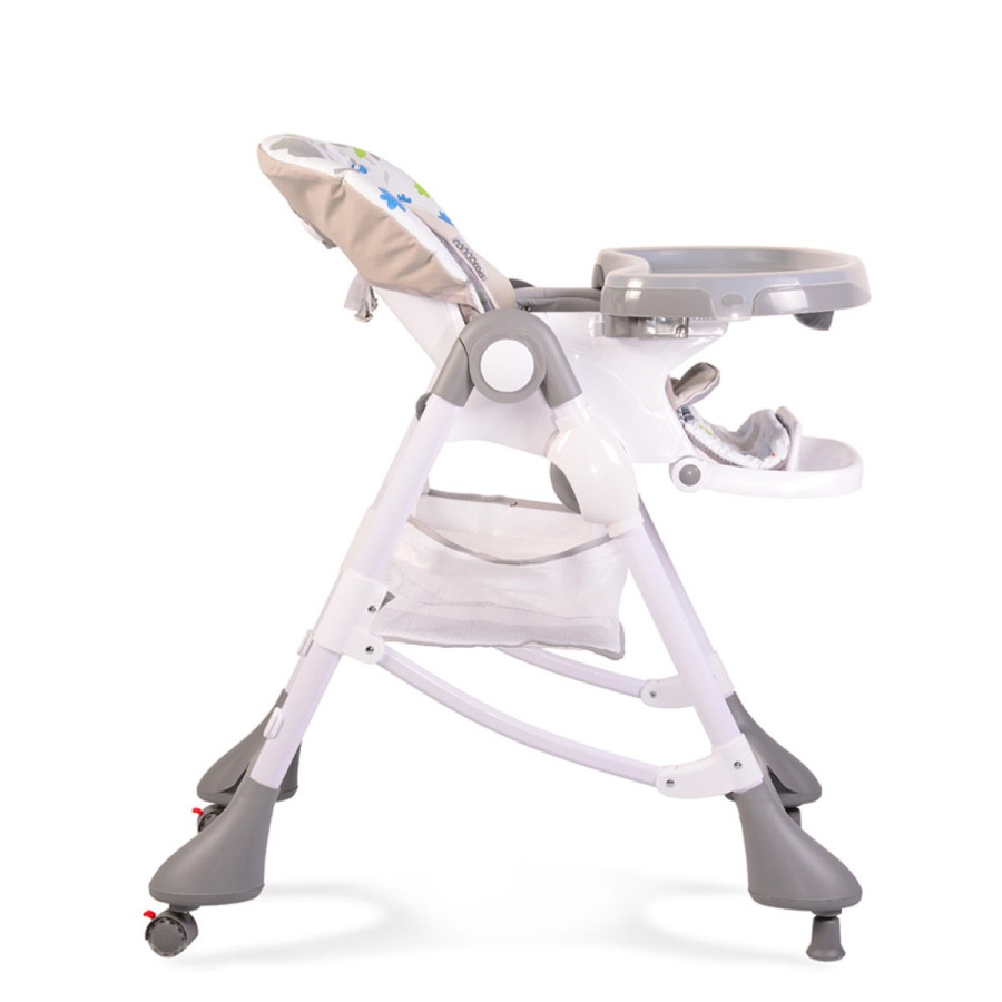 Детски стол за хранене Mint сив