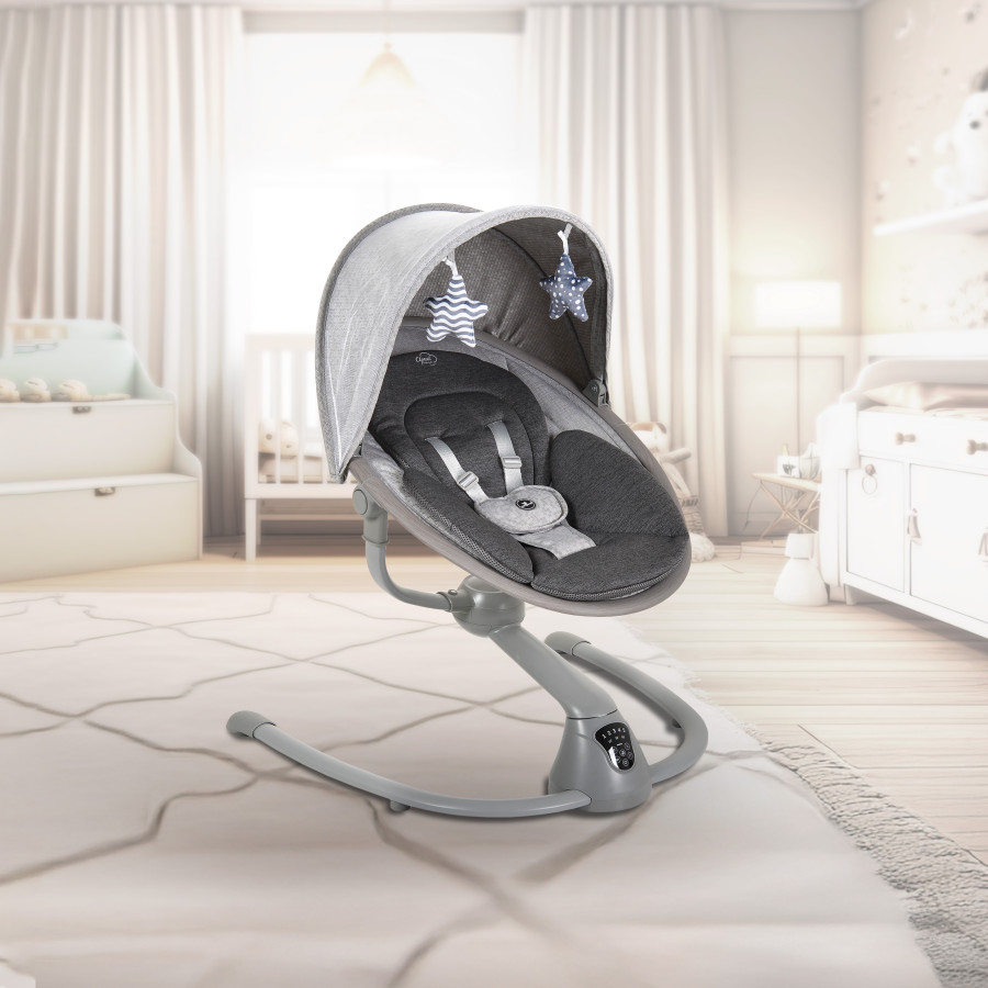 Електрическа люлка Cloud Premium Plus светлосива
