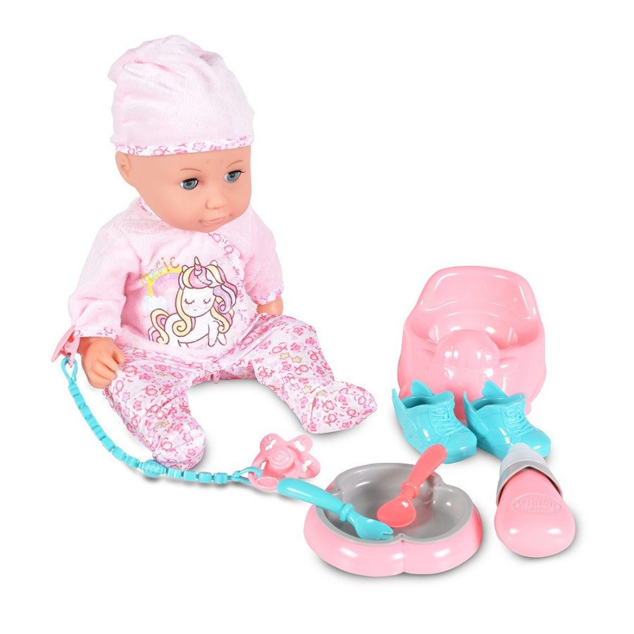 Кукла 36cm пишкаща с аксесоари 8631