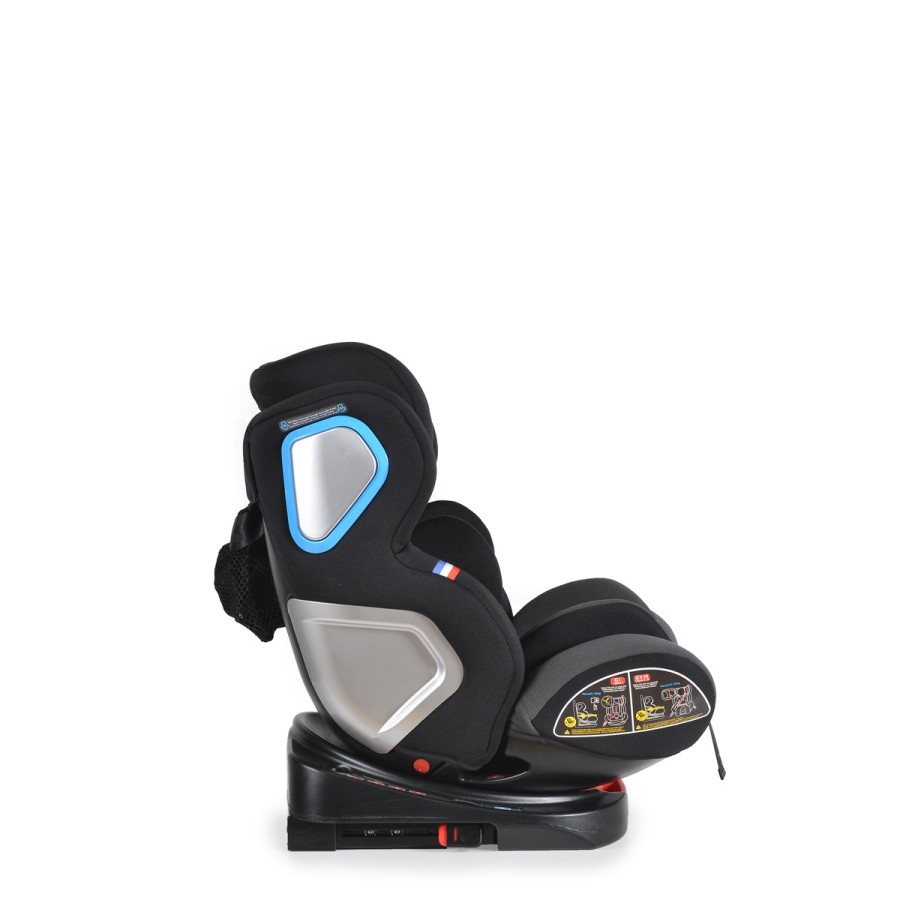 Стол за кола Colonel 360° с Isofix тъмносив