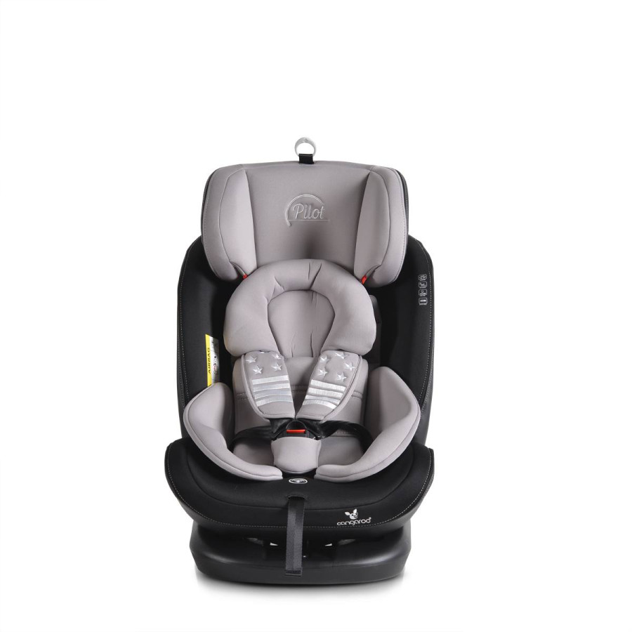 Стол за кола с Isofix система Pilot 360° сив