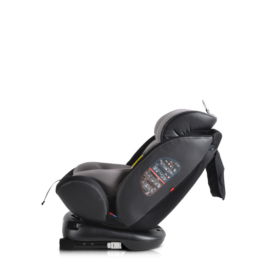 Стол за кола с Isofix система Pilot 360° сив