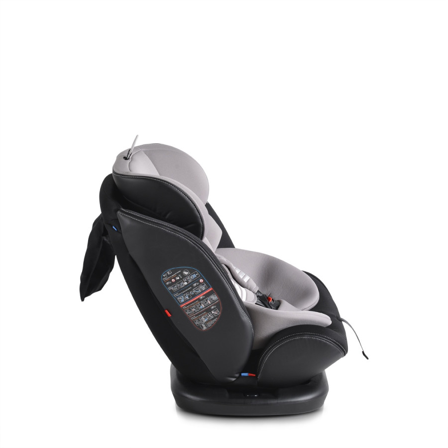 Стол за кола с Isofix система Pilot 360° сив