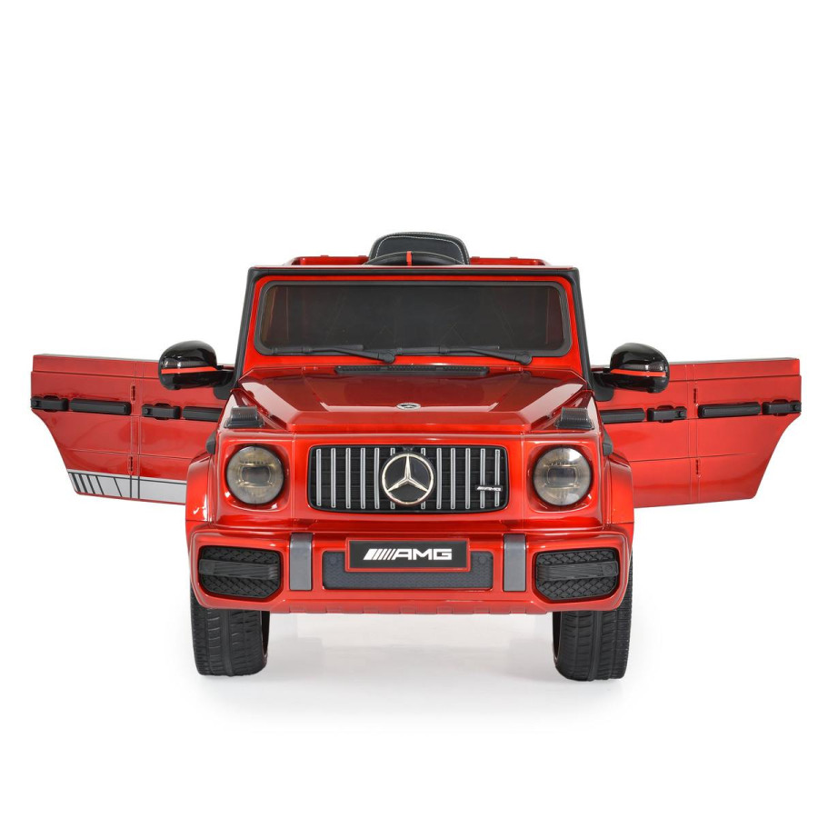 Акумулаторен джип Mercedes G63 металик червен 0002