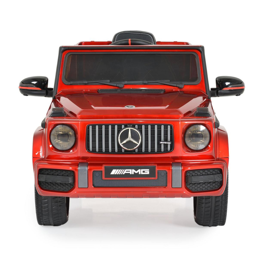 Акумулаторен джип Mercedes G63 металик червен 0002