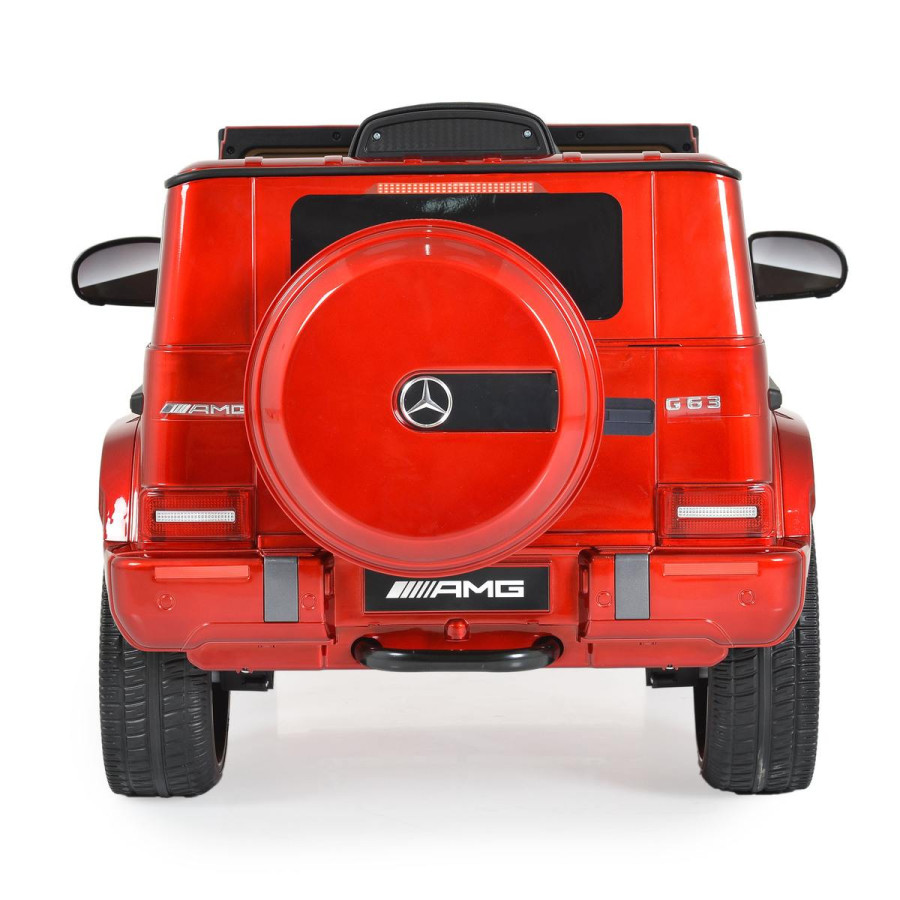 Акумулаторен джип Mercedes G63 металик червен 0002