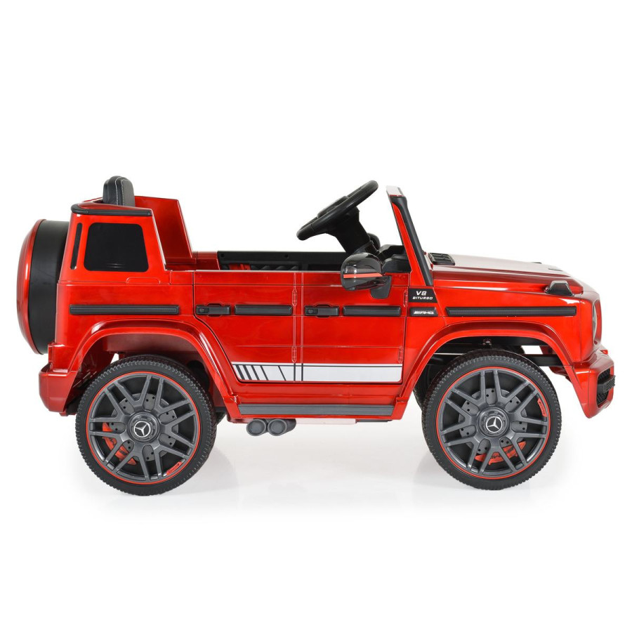 Акумулаторен джип Mercedes G63 металик червен 0002