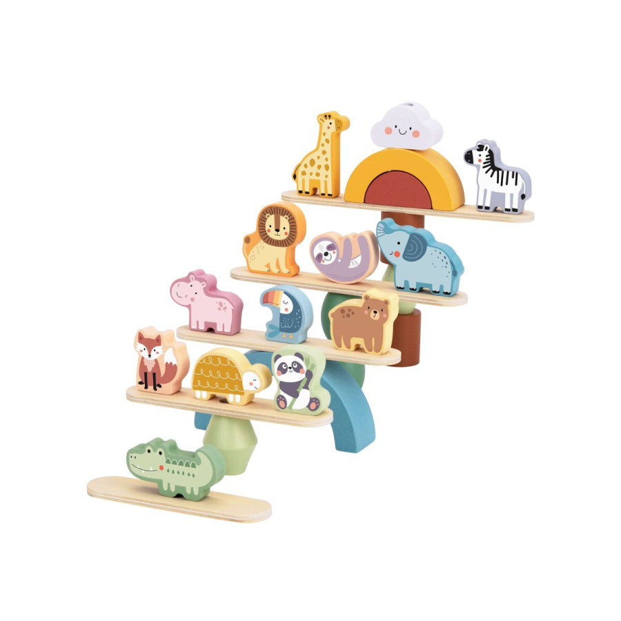 Дървена игра за баланс Animals TJ004