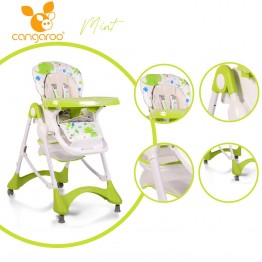 Детски стол за хранене Mint зелен