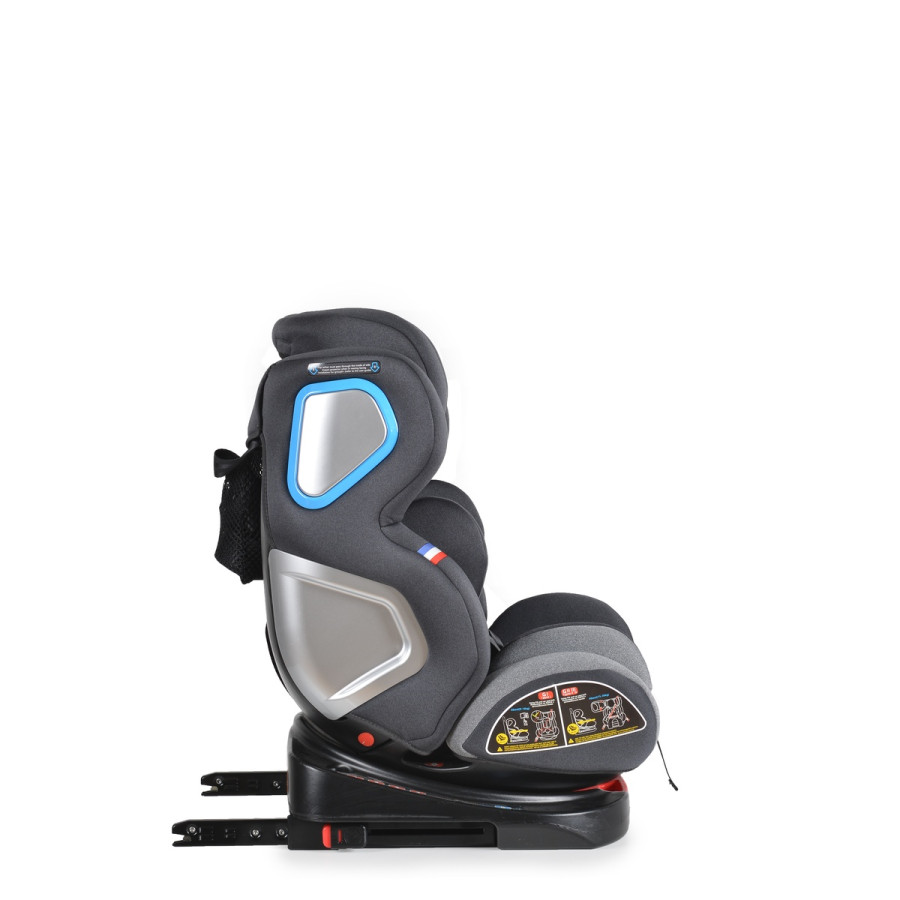 Стол за кола Colonel 360° с Izofix светлосив