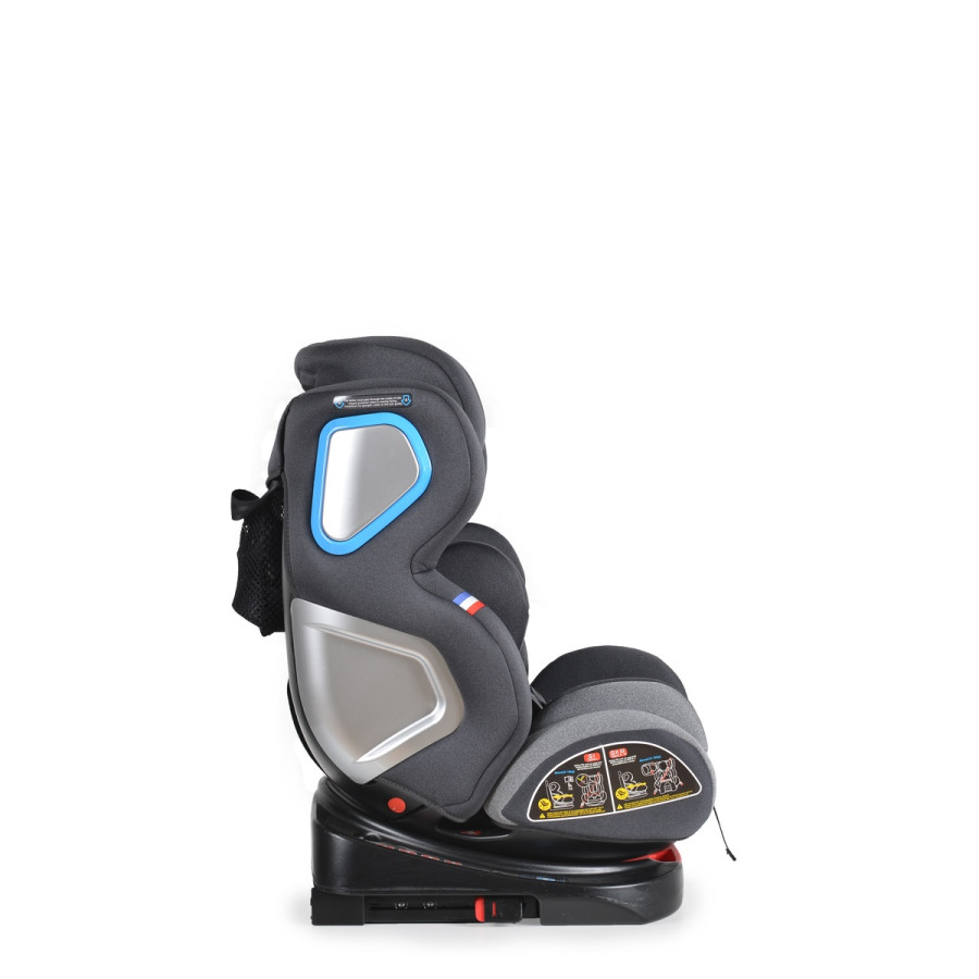 Стол за кола Colonel 360° с Izofix светлосив
