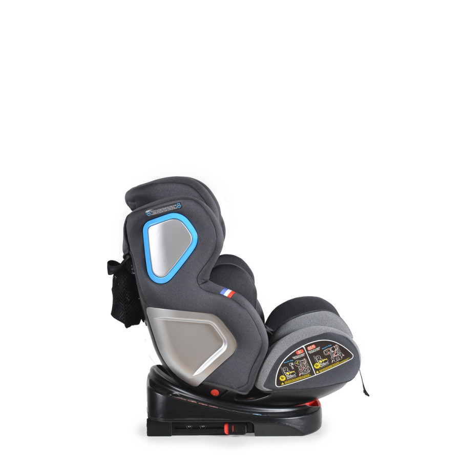 Стол за кола Colonel 360° с Izofix светлосив