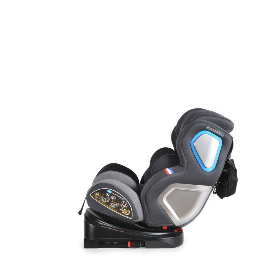 Стол за кола Colonel 360° с Izofix светлосив