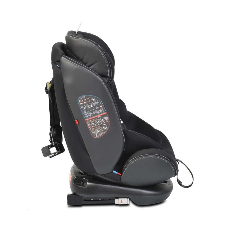 Стол за кола с Isofix система Pilot 360° черен