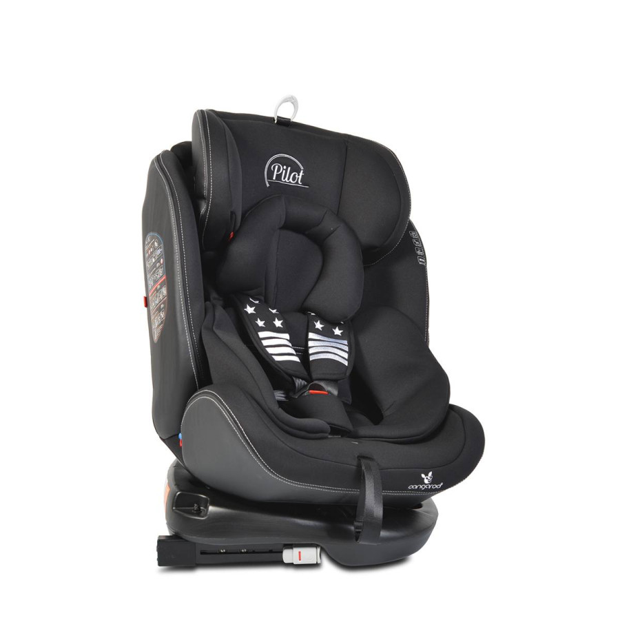 Стол за кола с Isofix система Pilot 360° черен