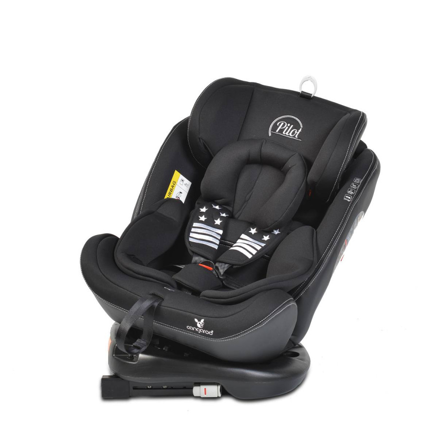 Стол за кола с Isofix система Pilot 360° черен