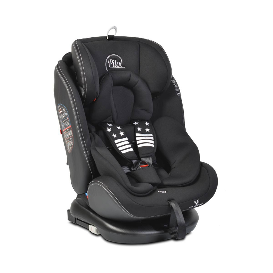 Стол за кола с Isofix система Pilot 360° черен