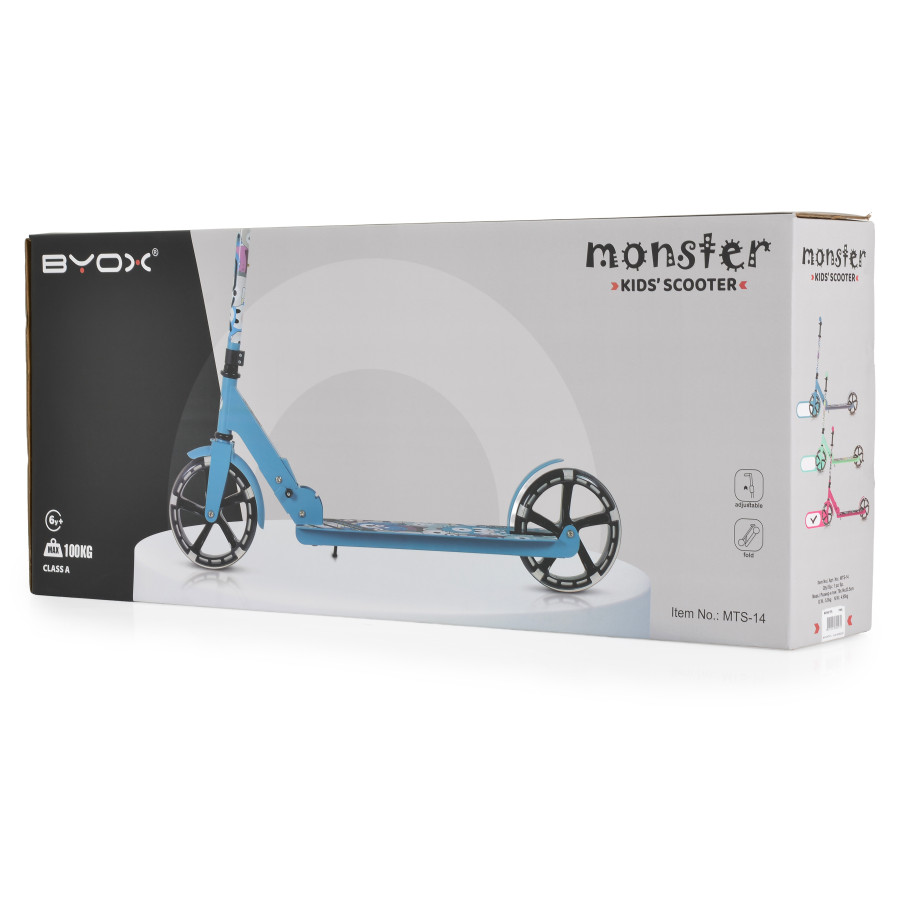 Детска тротинетка Monster розов