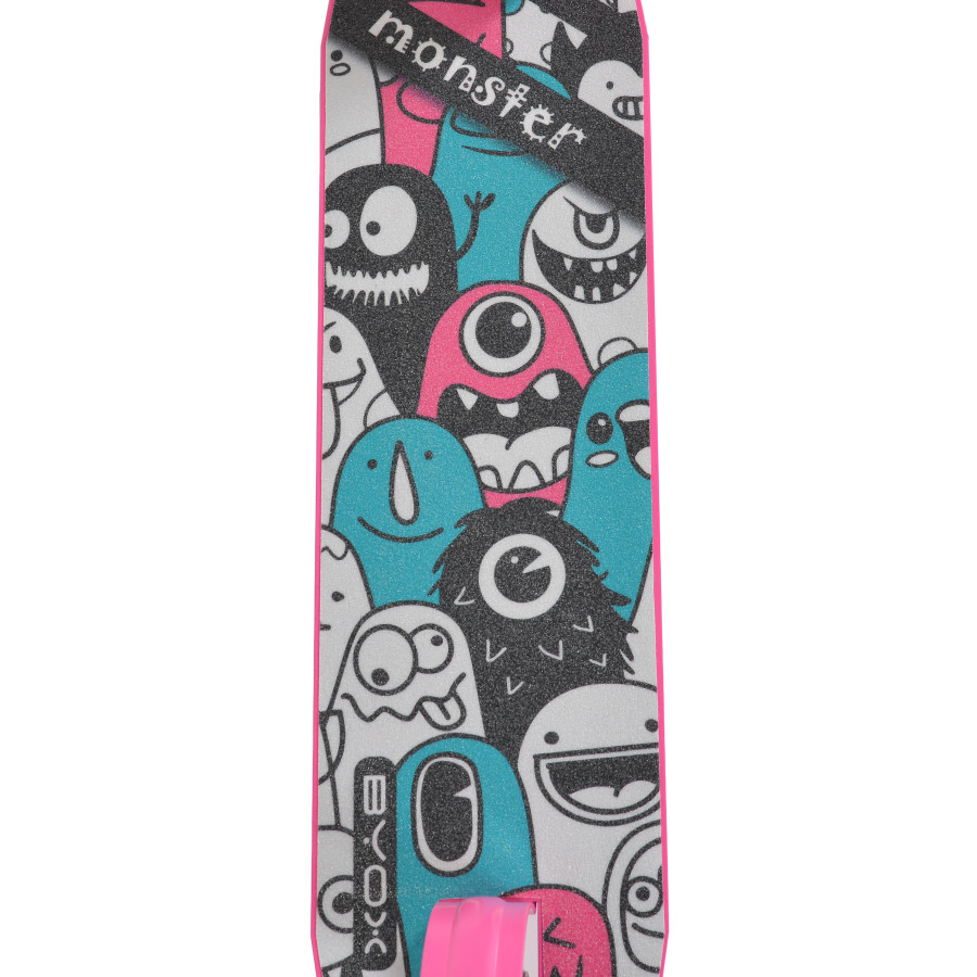 Детска тротинетка Monster розов