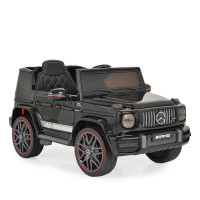 Акумулаторен джип Mercedes G63 металик черен 0002