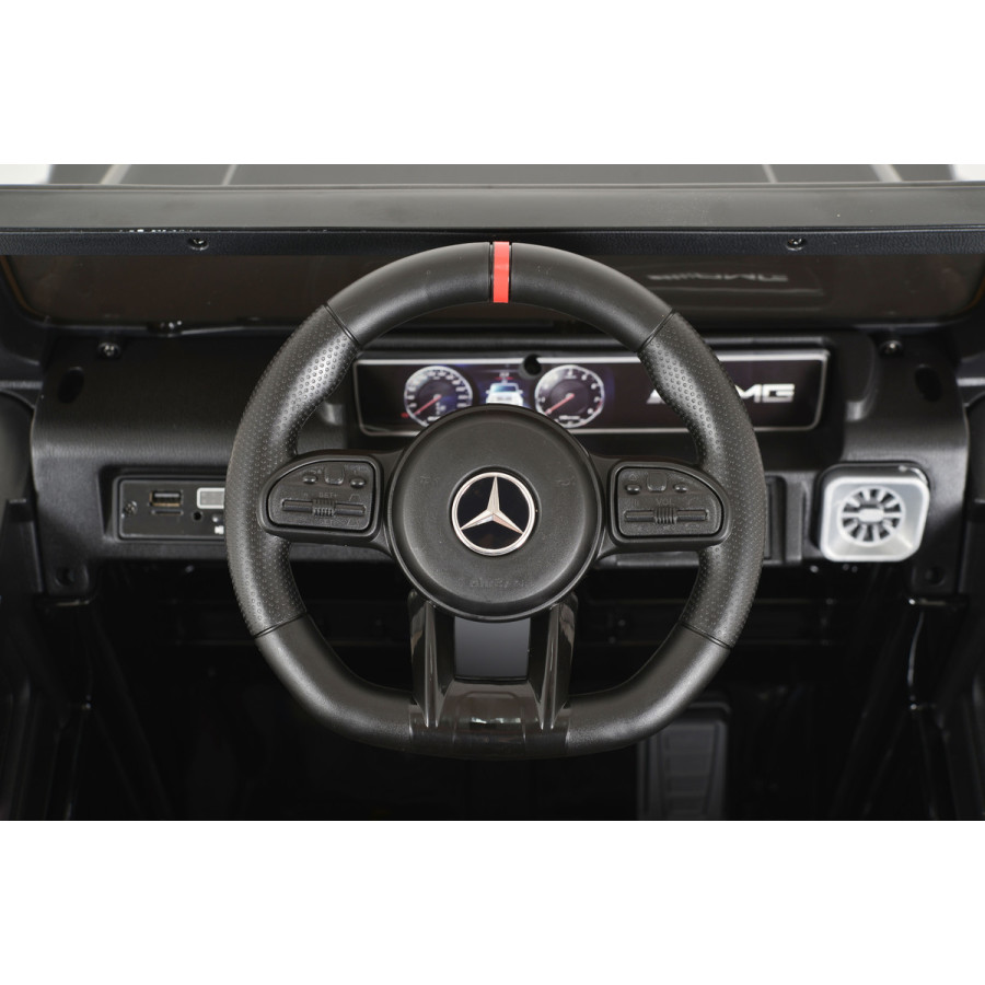 Акумулаторен джип Mercedes G63 металик черен 0002