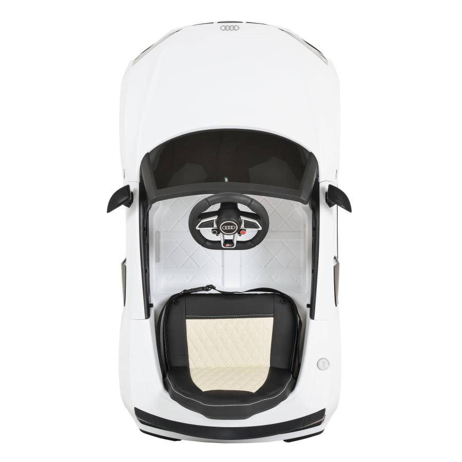 Акумулаторна кола Audi R8 Spyder бял